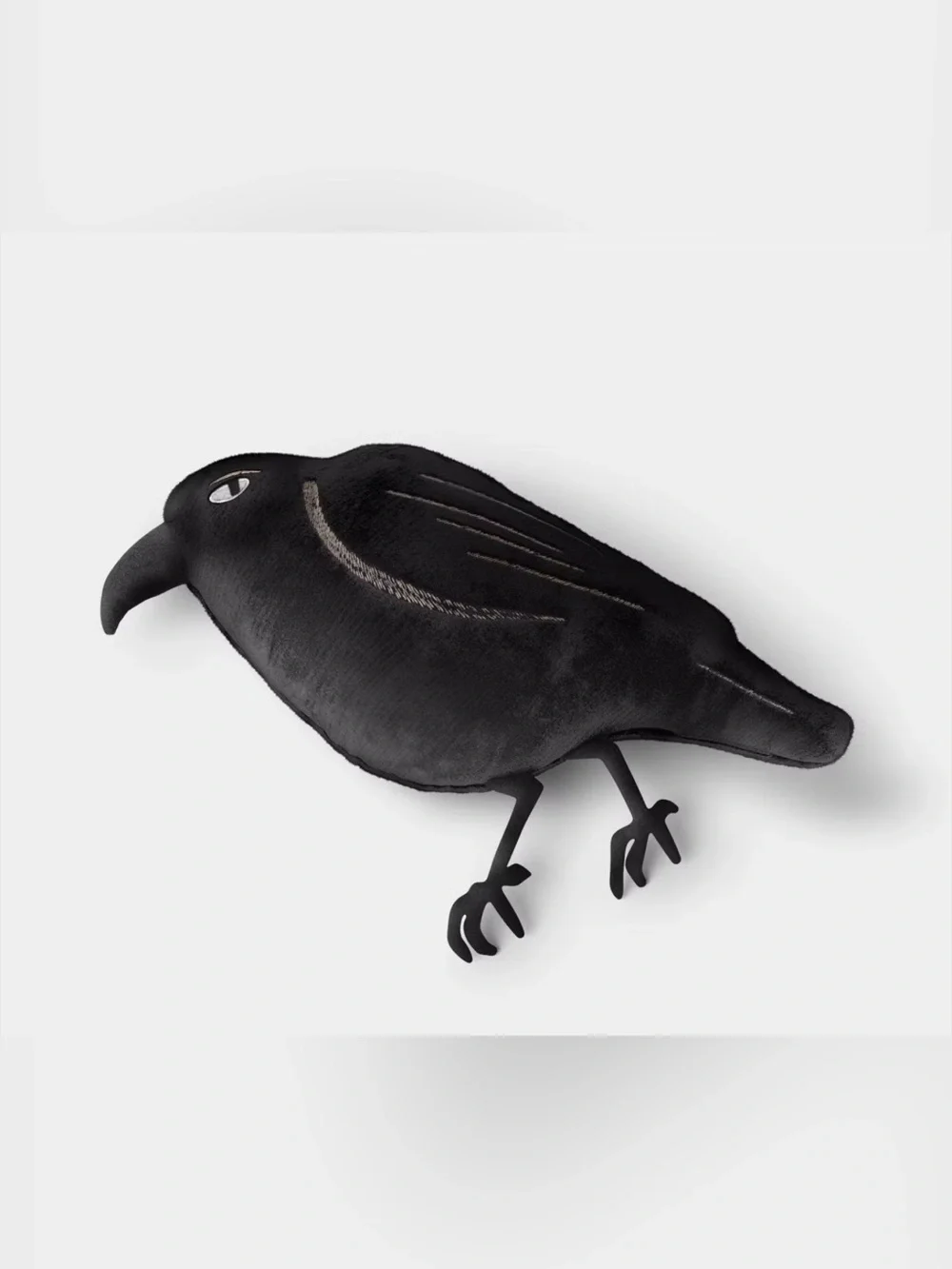 🆕HTF Hyde and EEK! Plush Shaped Crow Pillow